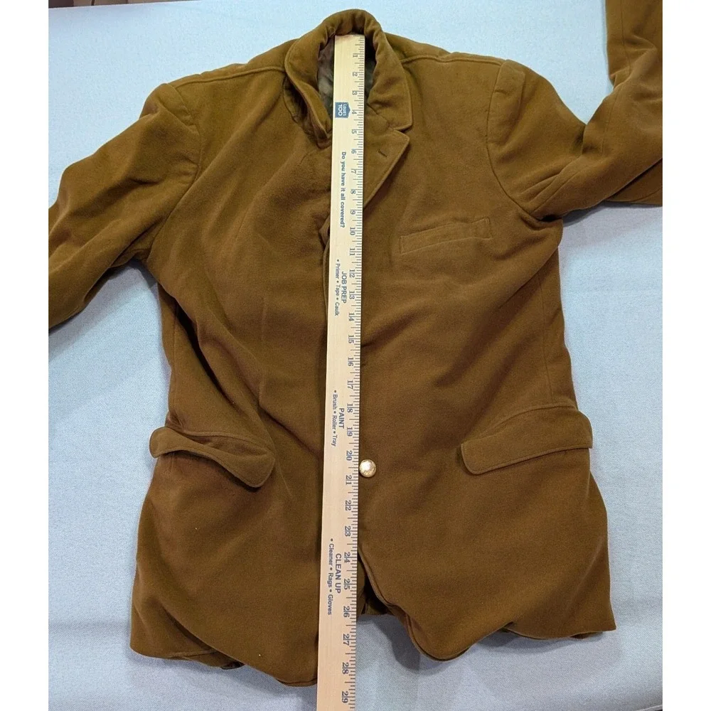 James S Lee & Co Blazer Mens 38 Brown Fair 100% Scottish Cashmere Sport Coat